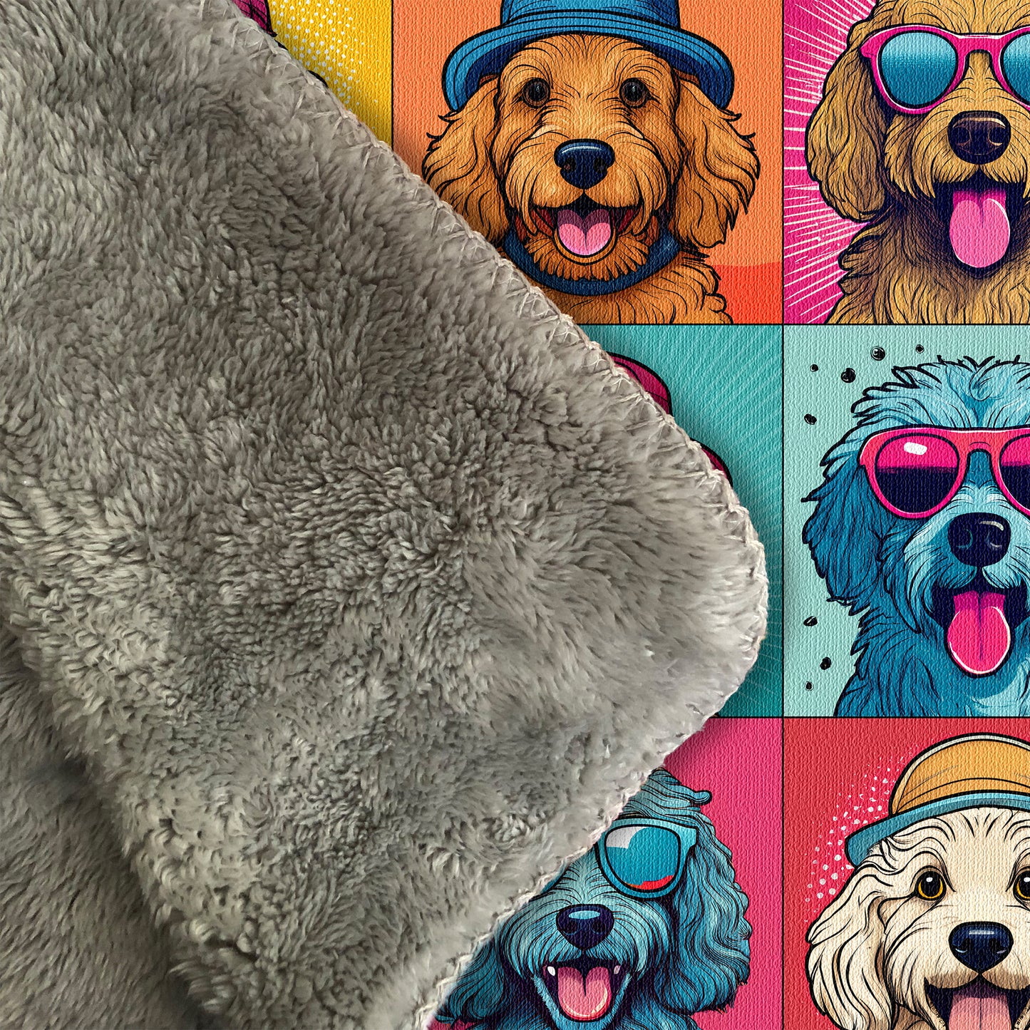 Doodle Dandy Sherpa Blanket
