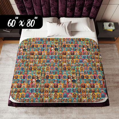 Doodle Dandy Sherpa Blanket