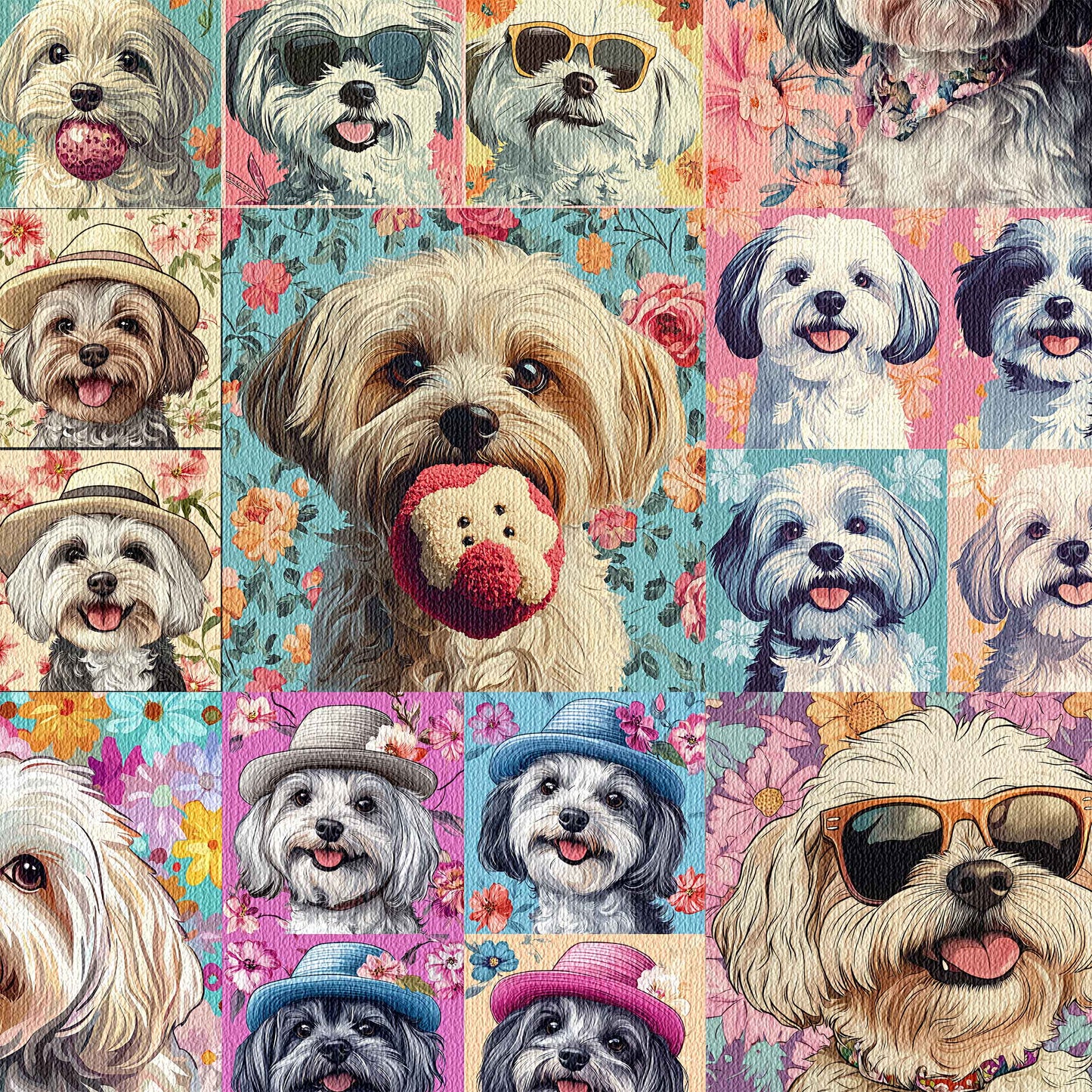 Flowers & Havanese