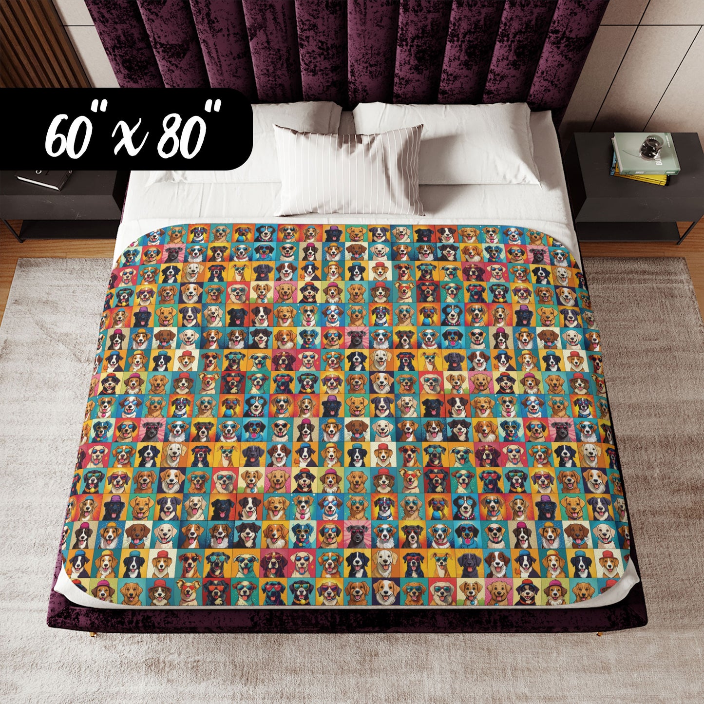 Pawsome Pups Sherpa Blanket